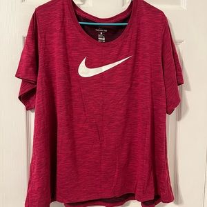 Burgundy Nike T shirt
